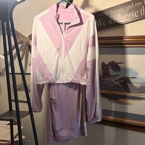 Stylish Pink and White Track Suit for Women